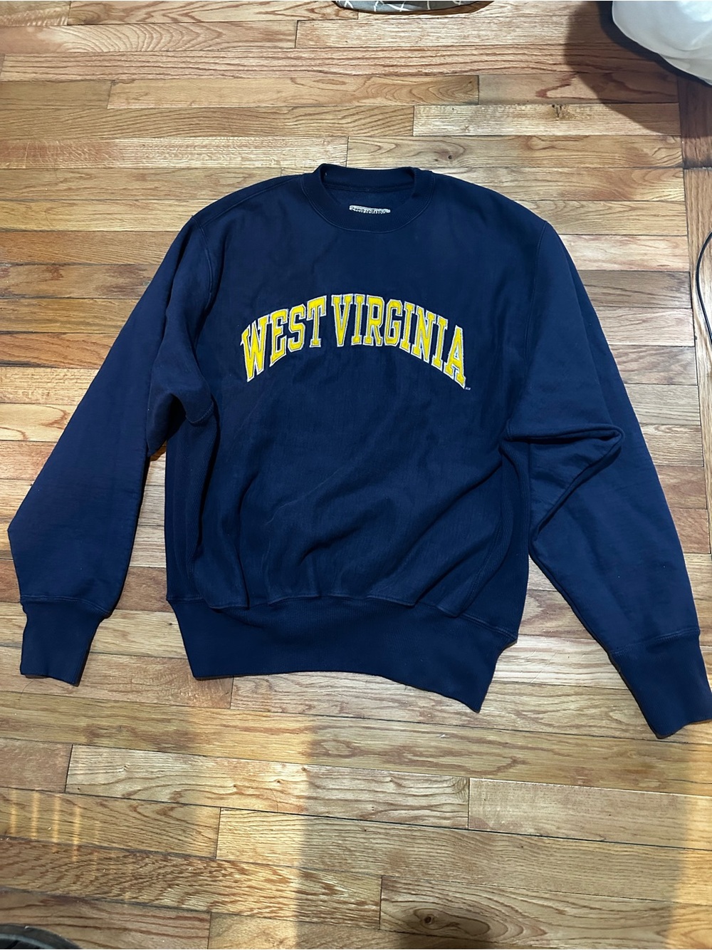 Vintage Steve And Barry’s West Virginia Sweatshirt Navy Collegiate Large